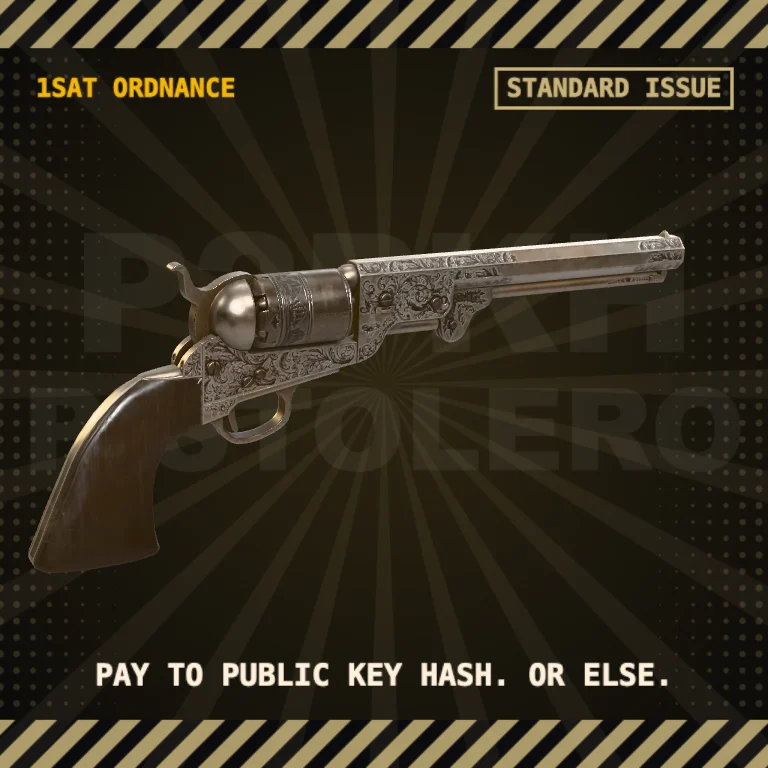 P2PKH Pistolero art